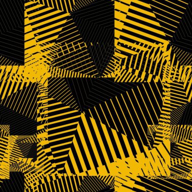 Karşıt yaratıcı sürekli çizgi deseni, renkli motif soyut