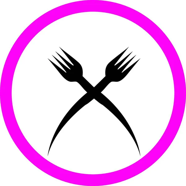 Logo Restauracji Prosty Wektor Ilustracji — Wektor stockowy