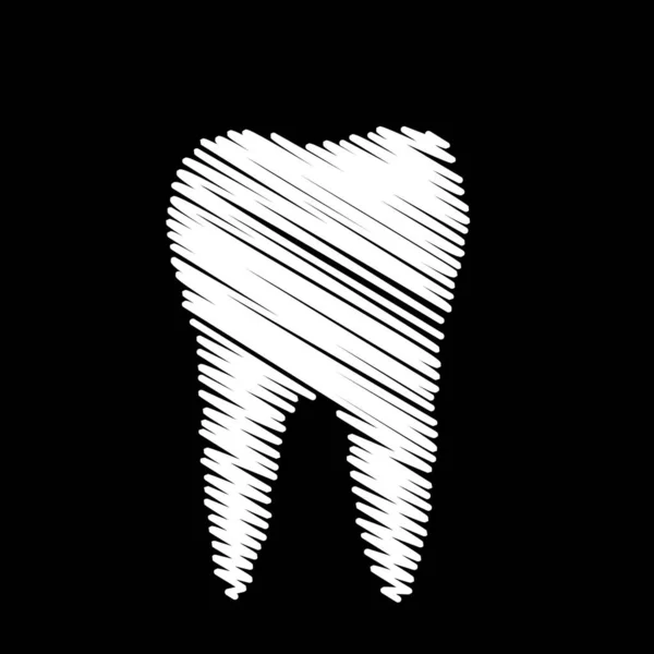 Human Tooth Design Vector Illustration — Stock Vector