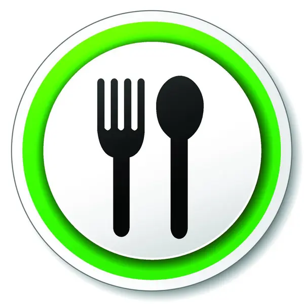 Векторна Ілюстрація Значок Ресторану — стоковий вектор