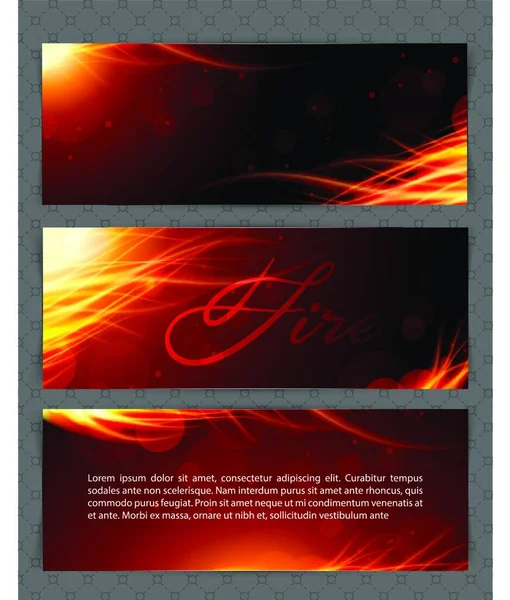 Fire Glow Background Vector Illustration — Stock Vector