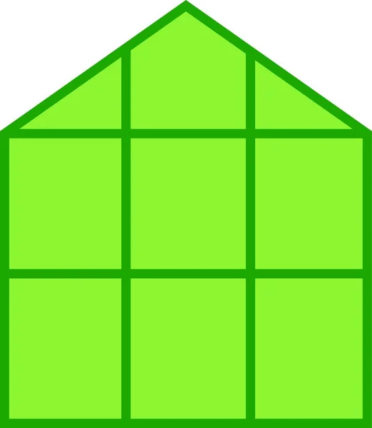 Ikon Rumah Kaca Ilustrasi Vektor - Stok Vektor