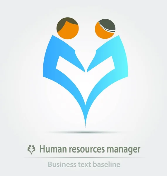 Mänskliga Resurser Manager Business Ikonen — Stock vektor