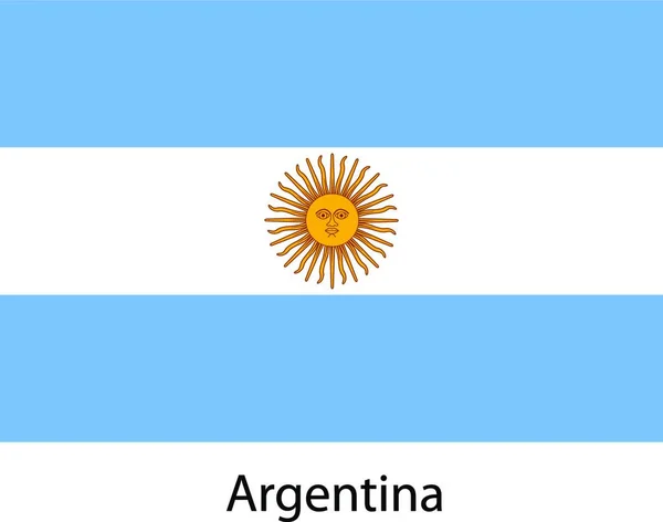 Bandeira País Argentina Ilustração Vetorial —  Vetores de Stock