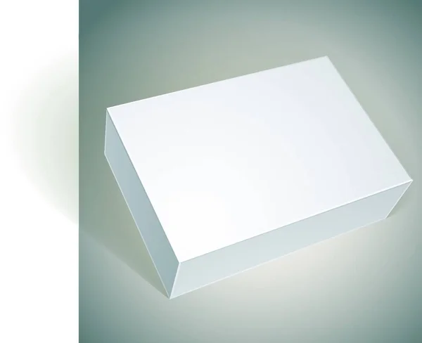 Дизайн Белого Ящика Шаблон Вашего Пакета — стоковый вектор