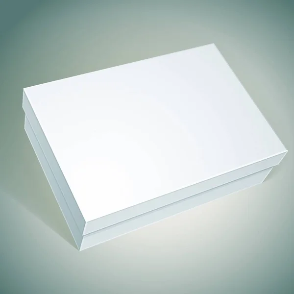 Pacote Caixa Branca Design Modelo Para Seu Design Pacote —  Vetores de Stock