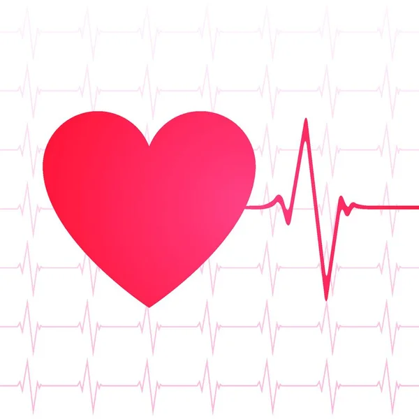 Symbol Lásky Šablona Valentýnského Přání Srdeční Ilustrace — Stockový vektor