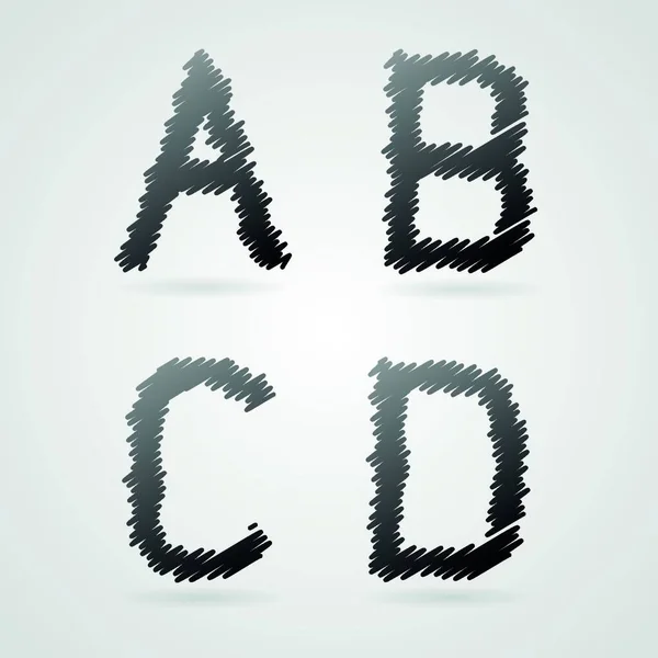 Набір Алфавітів Векторні Ілюстрації — стоковий вектор