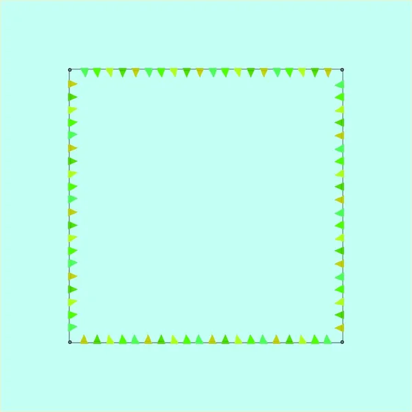 Quadratische Flaggenrahmen Flaches Symbol Vektorillustration — Stockvektor