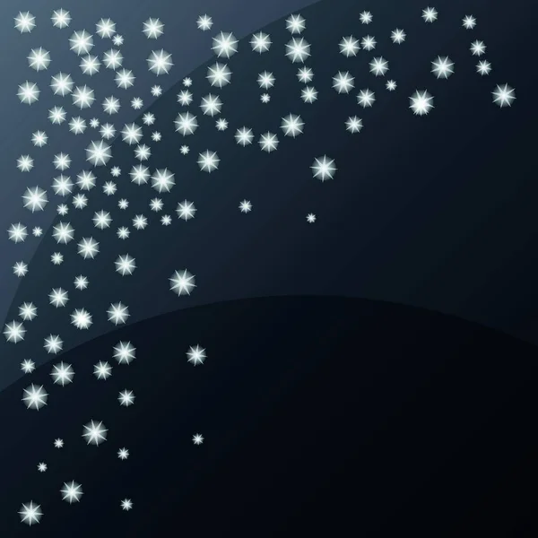 Leuchtender Sternenhintergrund Flaches Symbol Vektorillustration — Stockvektor