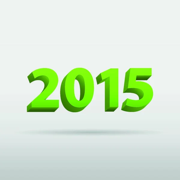 Año 2015 Icono Plano Ilustración Vectorial — Vector de stock