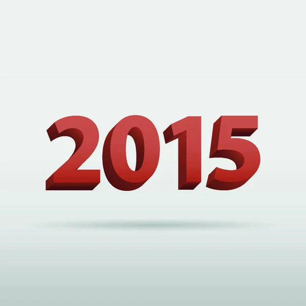 2015 Год Плоской Иконке Векторная Иллюстрация — стоковый вектор