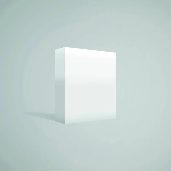 Blank Box Template Flat Icon Vector Illustration — Stock Vector