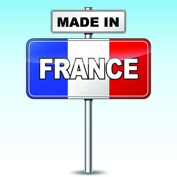 Gemaakt Frankrijk Vector Illustratie — Stockvector