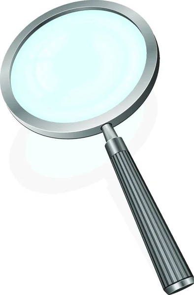 Magnifying Glass Flat Icon Vector Illustration — Stock Vector