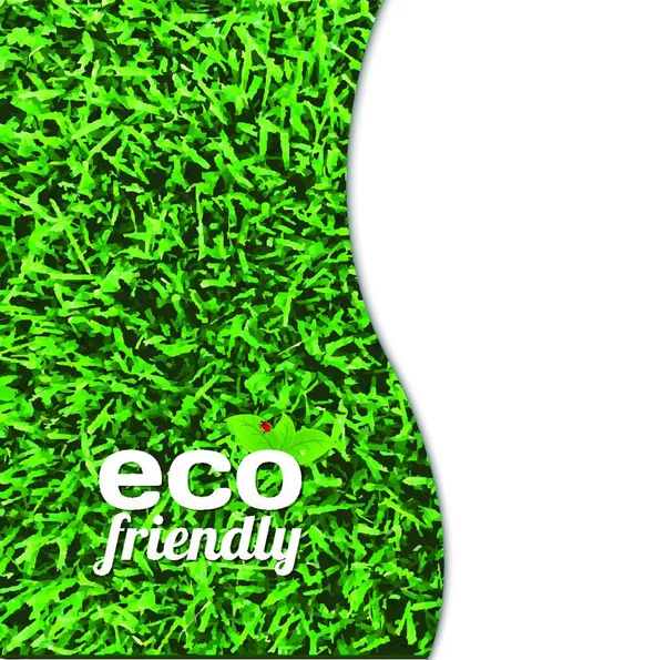 Eco Friendly Card Icône Plate Illustration Vectorielle — Image vectorielle