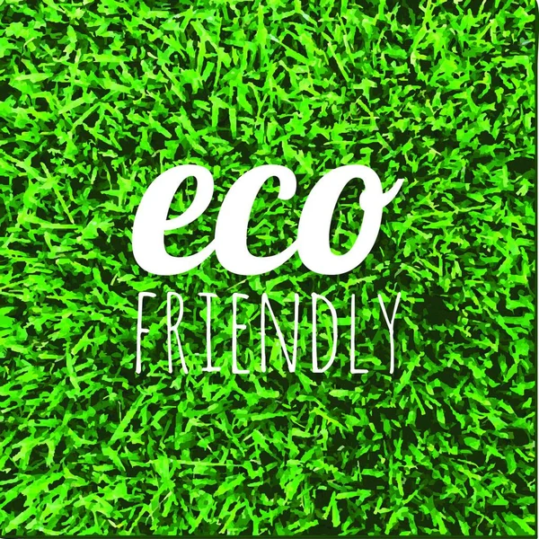 Eco Friendly Poster Επίπεδη Εικόνα Διανυσματική Απεικόνιση — Διανυσματικό Αρχείο