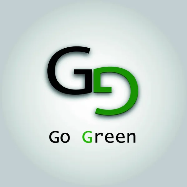 Green Ícone Plano Ilustração Vetorial —  Vetores de Stock