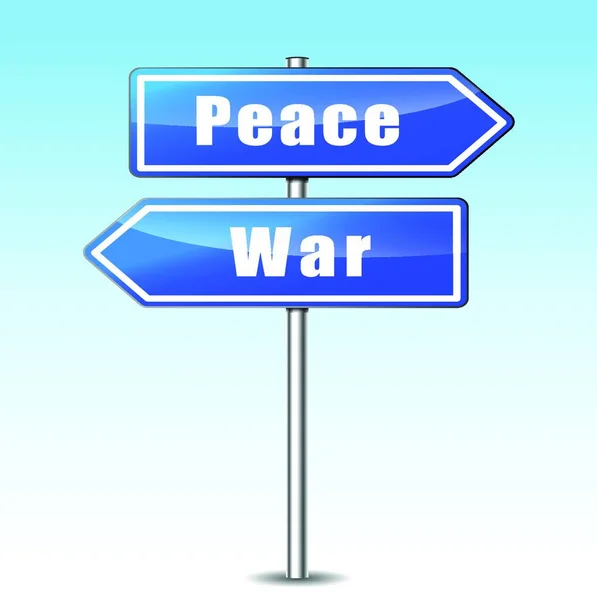 Krieg Und Frieden Konzept Flache Ikone Vektorillustration — Stockvektor