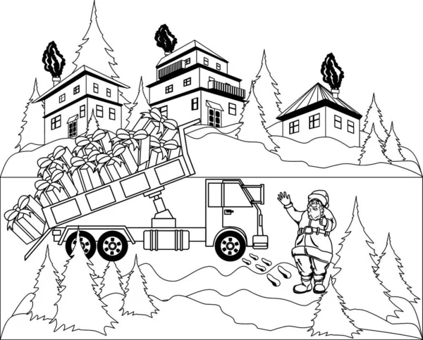 Ícone Plano Papai Noel Ilustração Vetorial —  Vetores de Stock