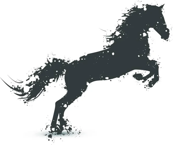 Αφηρημένη Άλογο Επίπεδη Εικόνα Διανυσματική Απεικόνιση — Διανυσματικό Αρχείο
