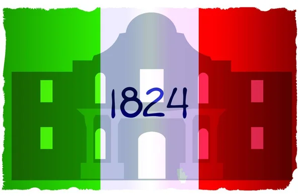 Icono Plano Alamo Ilustración Vectorial — Vector de stock