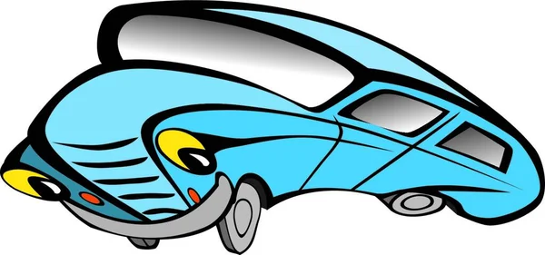 面白い古い車漫画 — ストックベクタ