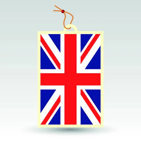 Вектор Простой Британский Ценник Символ Сделанный Соединенном Королевстве Великобритании — стоковый вектор