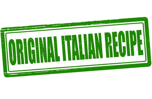 Original Italian Recipe Vector Illustration — Stock Vector