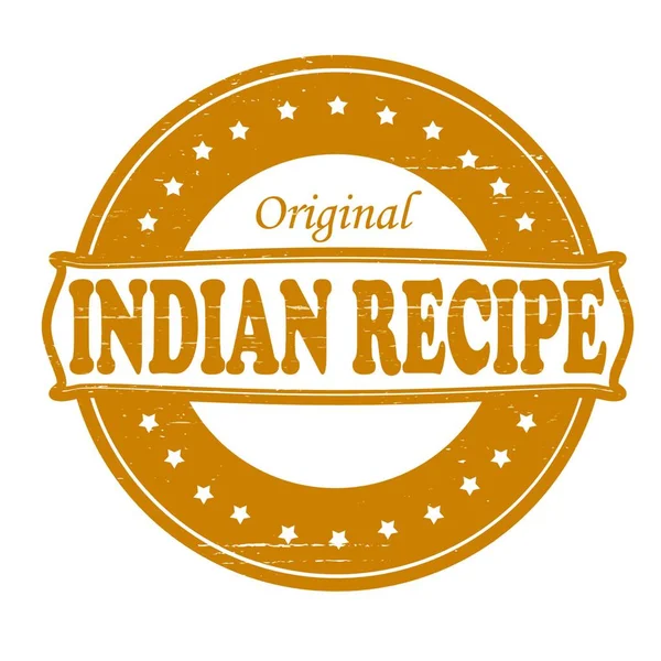 Indian Recipe Vector Illustration — Stock Vector