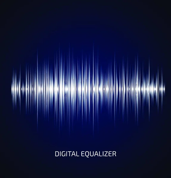 Abstrakter Weißer Musik Equalizer — Stockvektor