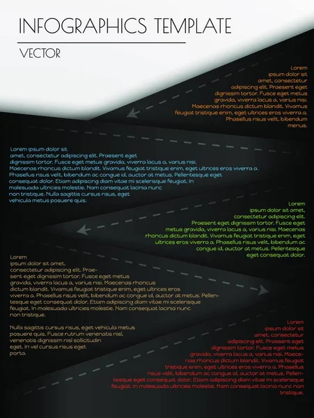 Färgglada Infographic Mall Modern Illustration — Stock vektor