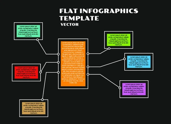Инфографический Шаблон Концепция Бизнеса — стоковый вектор