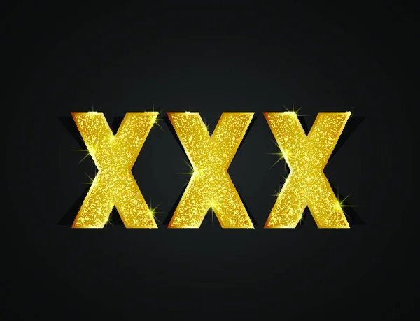 Xxx Texto Ilustración Vectorial Gráfica — Vector de stock