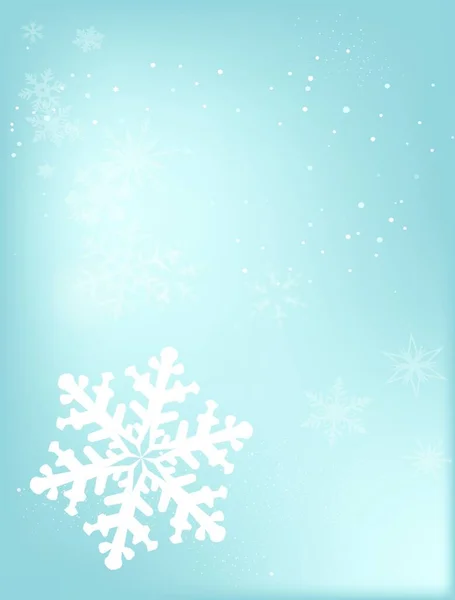 Falling Snowflake Graphic Vector Illustration — 스톡 벡터