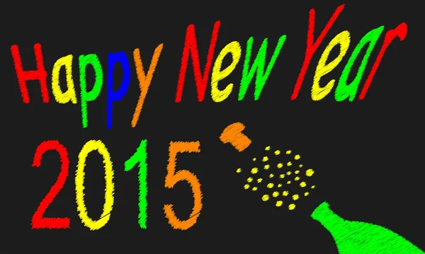 Szczęśliwego Nowego Roku 2015 Wektor Ilustracji — Wektor stockowy