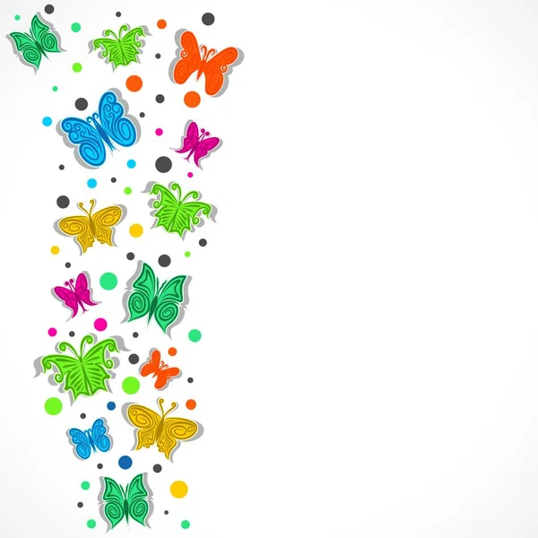 Schmetterling Hintergrund Vektor Illustration — Stockvektor
