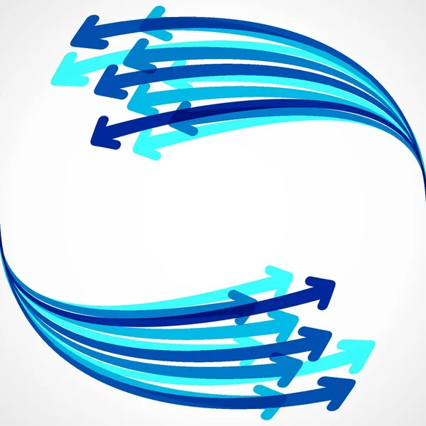 Illustration Vectorielle Fond Flèche Bleue — Image vectorielle