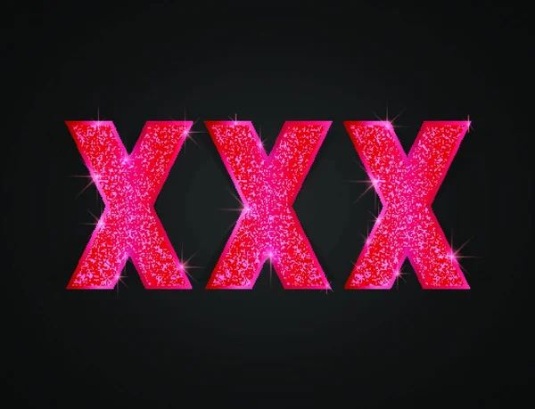 Xxx Illustration Vectorielle Texte — Image vectorielle