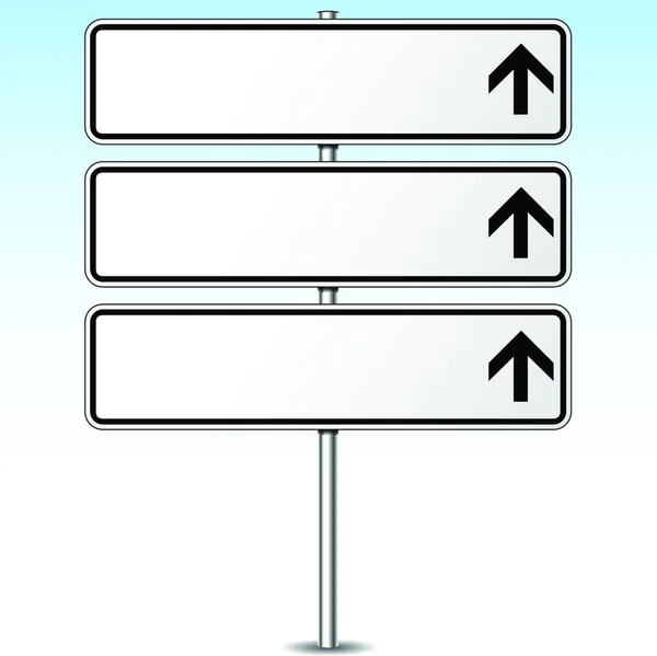 Blank Signpost Vector Illustration Simple Design — Stock Vector