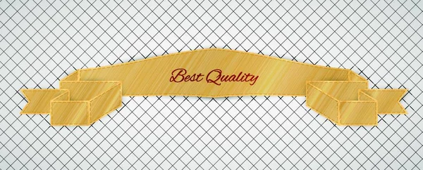 Gold Quality Label Vector Illustration — Stock Vector