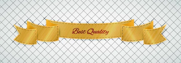 Guld Kvalitetsmärkning Vektor Illustration — Stock vektor