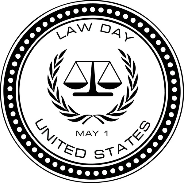 法律の日アメリカ合衆国 ベクトル図シンプルなデザイン — ストックベクタ