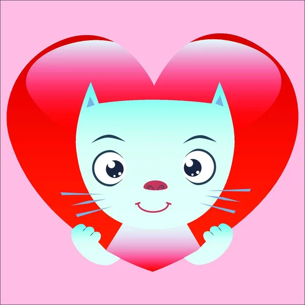 Simbol Cinta Valentines Kartu Hari Template Ilustrasi Hati - Stok Vektor