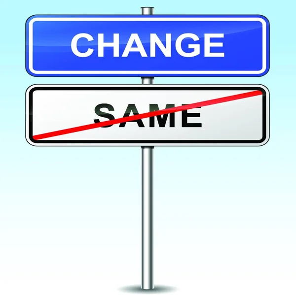 Change Sign Vector Illustration Simple Design — Stock Vector