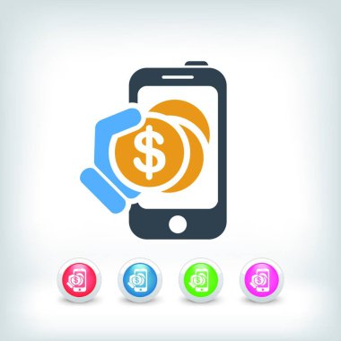 Telefon tarifesi planı, vektör çizimi basit tasarım