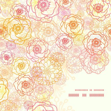 Çiçek illüstrasyonu, kopya alanı için arkaplan 