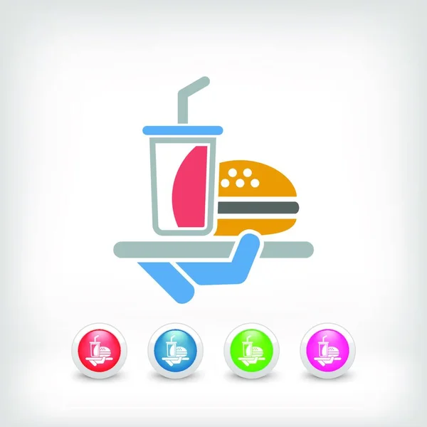 Fast Food Icon Vector Illustration — Stock Vector