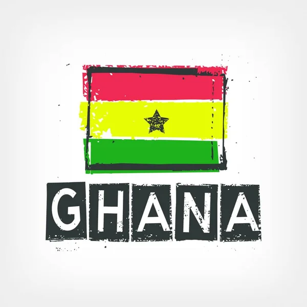 加纳国旗型矢量图解 — 图库矢量图片