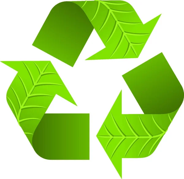 Recycle Sign Icon Environmental Protection Illustration — Stock Vector